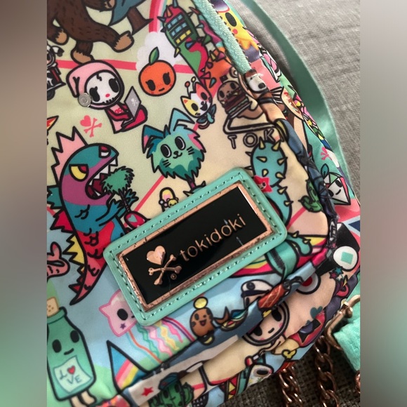 Tolidoki Mini Backpack with chains on straps - Picture 3 of 10